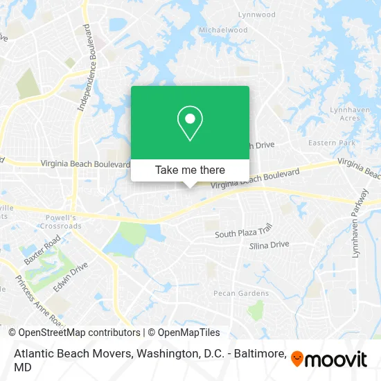 Atlantic Beach Movers map