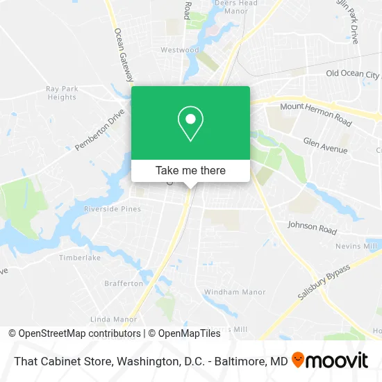 That Cabinet Store map