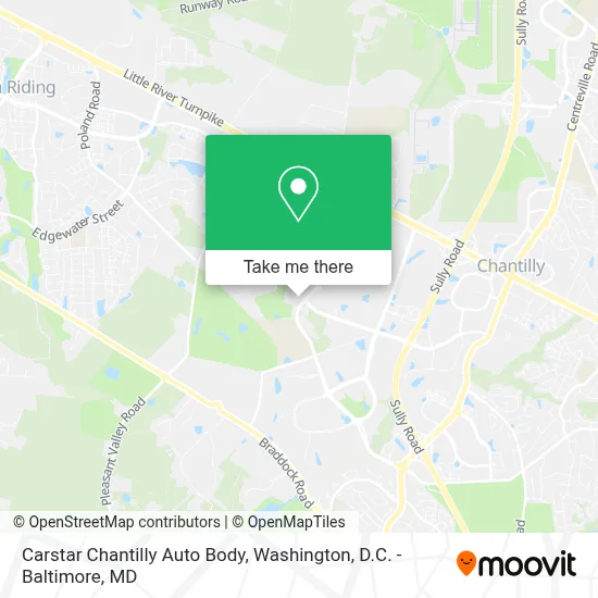 Carstar Chantilly Auto Body map