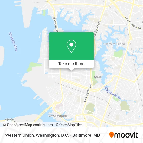 Western Union map