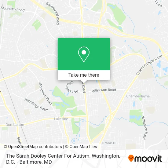 The Sarah Dooley Center For Autism map