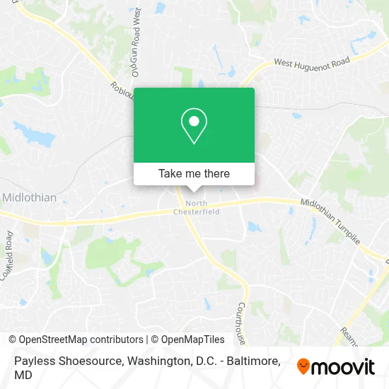 Payless Shoesource map