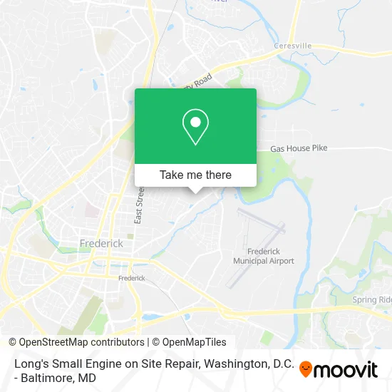 Long's Small Engine on Site Repair map