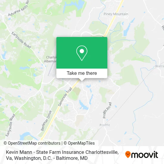 Kevin Mann - State Farm Insurance Charlottesville, Va map