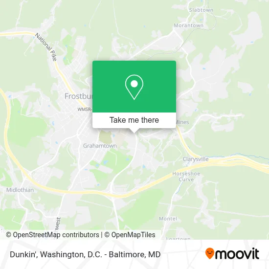 Dunkin' map