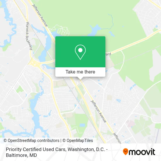 Priority Certified Used Cars map