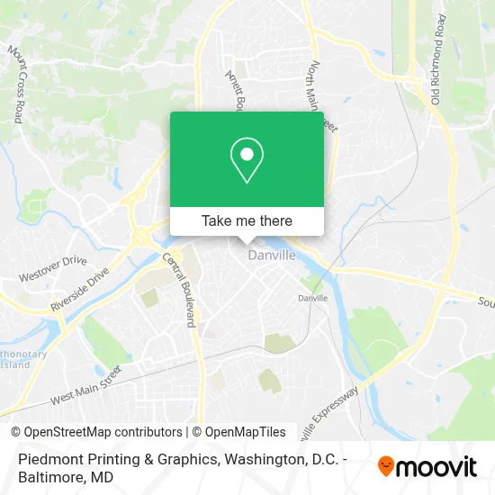 Piedmont Printing & Graphics map