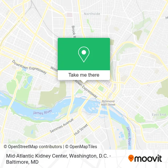 Mid-Atlantic Kidney Center map