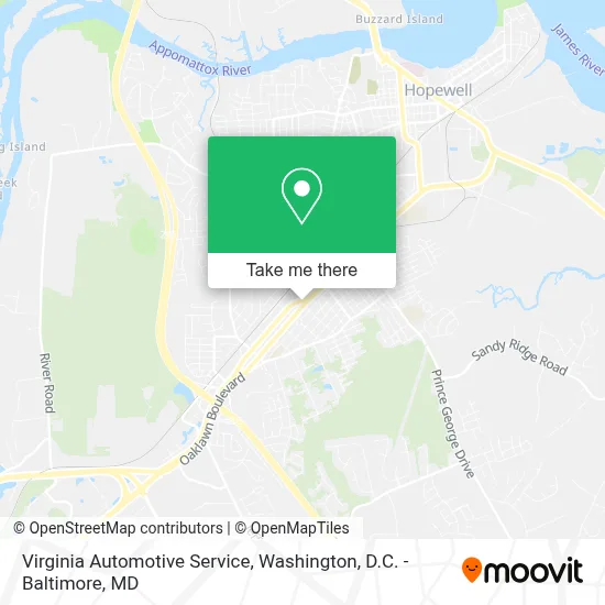 Virginia Automotive Service map
