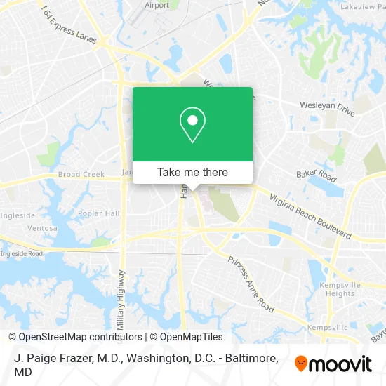 J. Paige Frazer, M.D. map