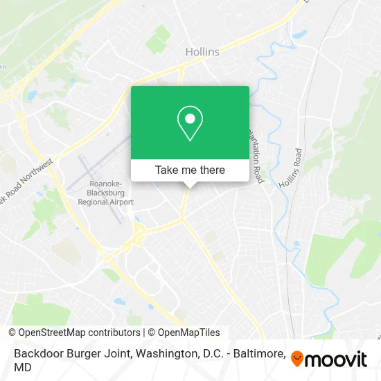 Backdoor Burger Joint map