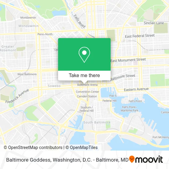 Baltimore Goddess map