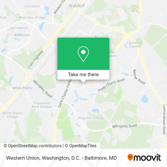 Western Union map