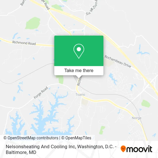 Nelsonsheating And Cooling Inc map