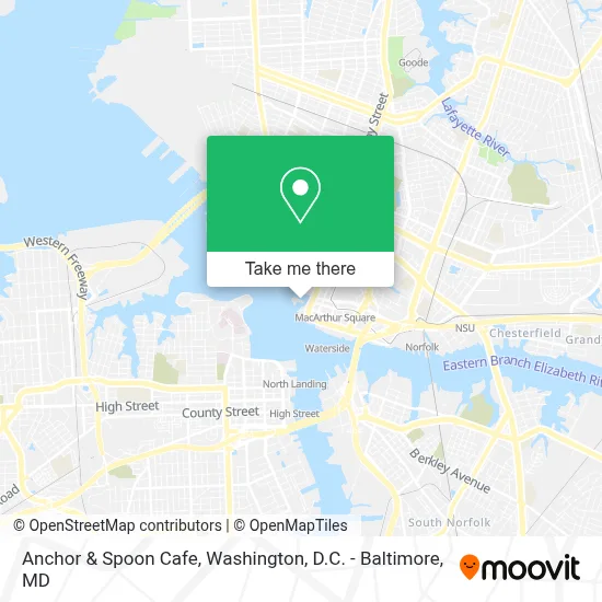 Anchor & Spoon Cafe map