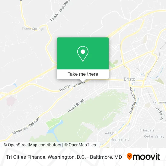 Tri Cities Finance map