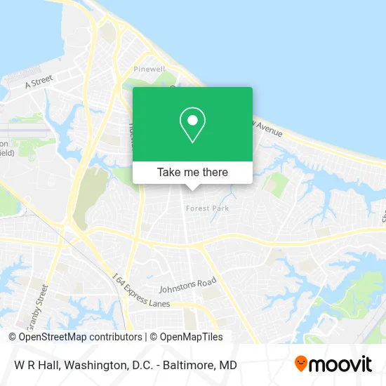 W R Hall map
