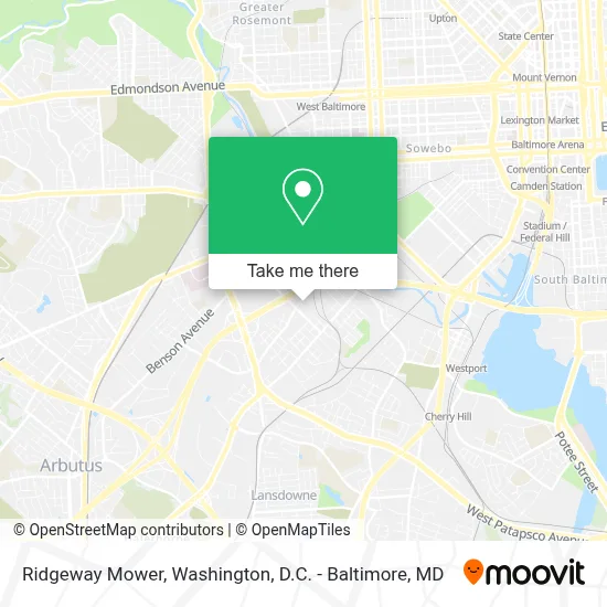 Ridgeway Mower map