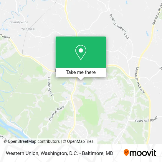 Western Union map