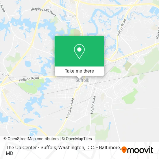 The Up Center - Suffolk map
