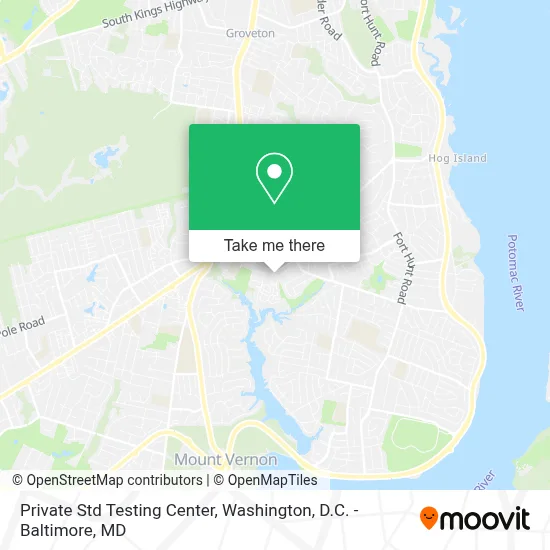 Private Std Testing Center map
