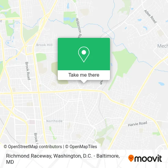 Richmond Raceway map