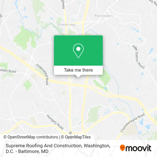 Supreme Roofing And Construction map