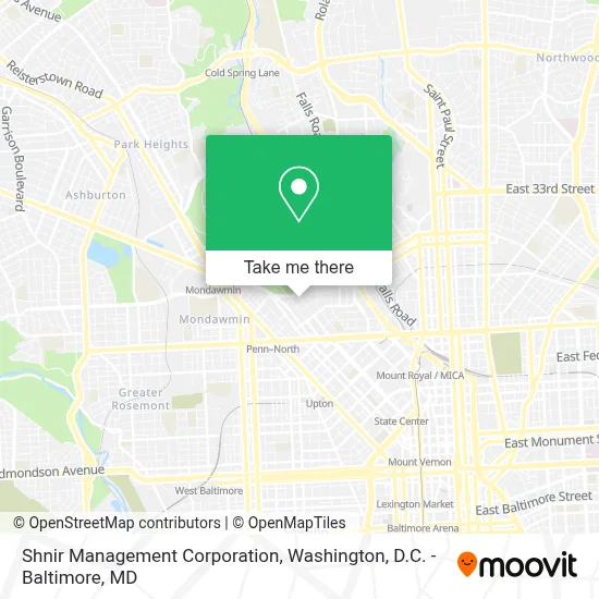 Shnir Management Corporation map