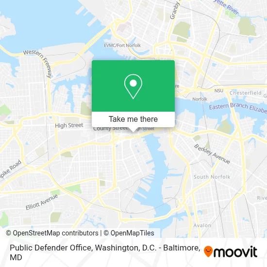 Public Defender Office map