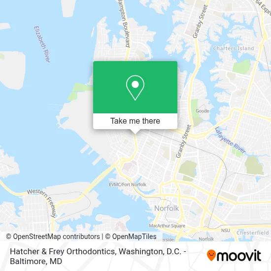 Hatcher & Frey Orthodontics map