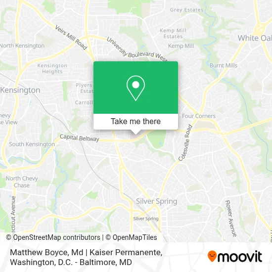 Matthew Boyce, Md | Kaiser Permanente map