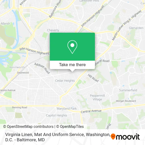 Virginia Linen, Mat And Uniform Service map