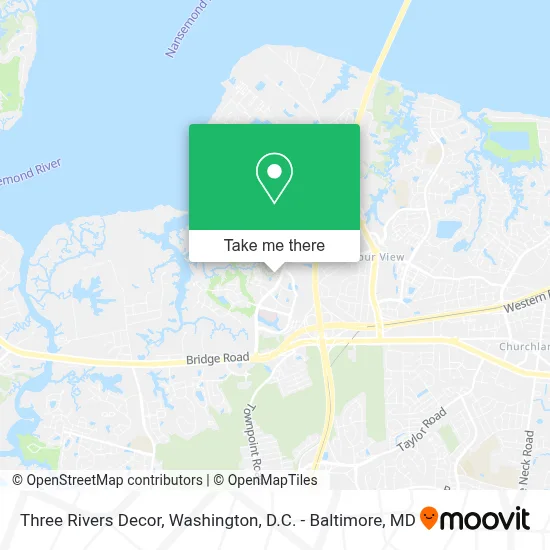 Three Rivers Decor map