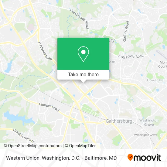Western Union map