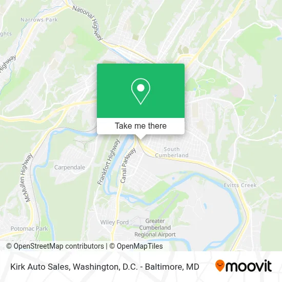 Kirk Auto Sales map