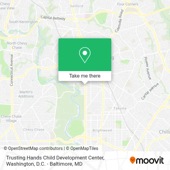 Trusting Hands Child Development Center map