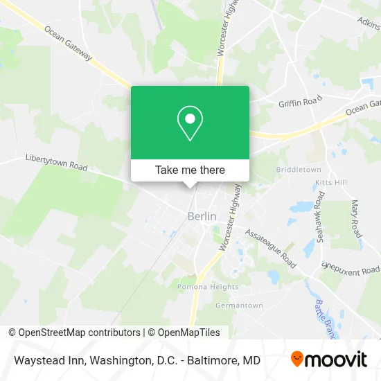 Waystead Inn map