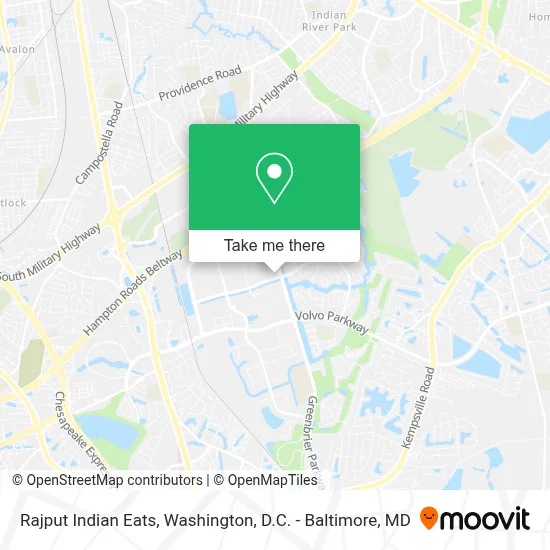 Rajput Indian Eats map