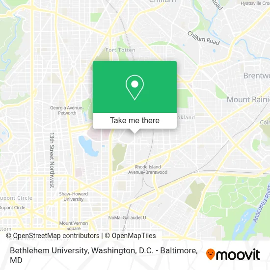 Bethlehem University map