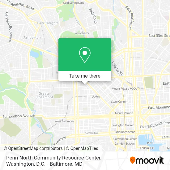 Penn North Community Resource Center map