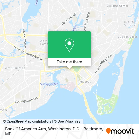 Bank Of America Atm map