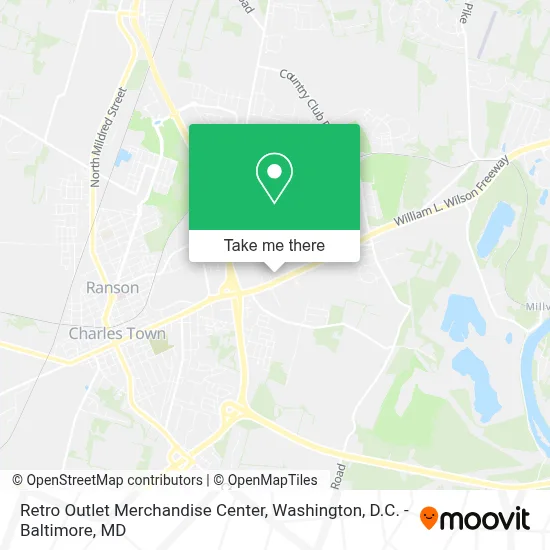 Retro Outlet Merchandise Center map