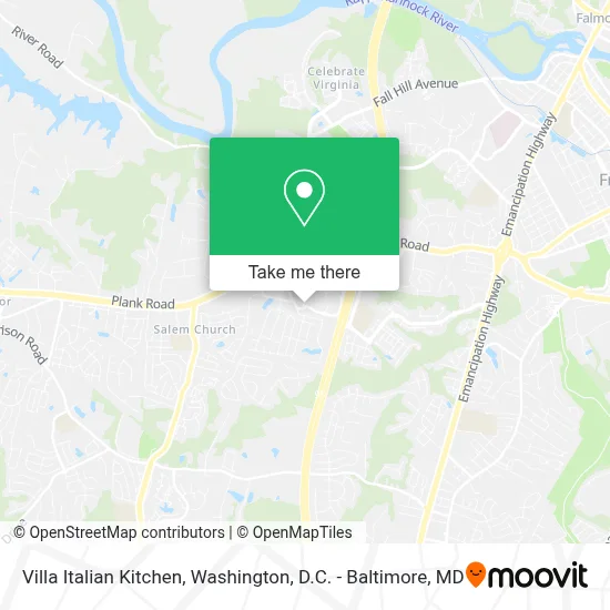 Villa Italian Kitchen map