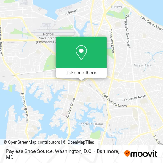 Payless Shoe Source map