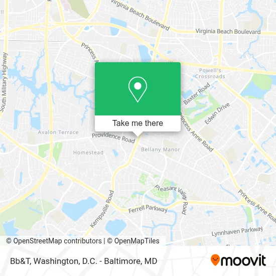 Bb&T map