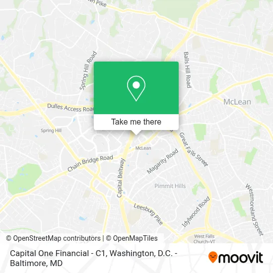 Capital One Financial - C1 map