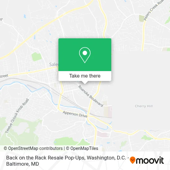Back on the Rack Resale Pop-Ups map
