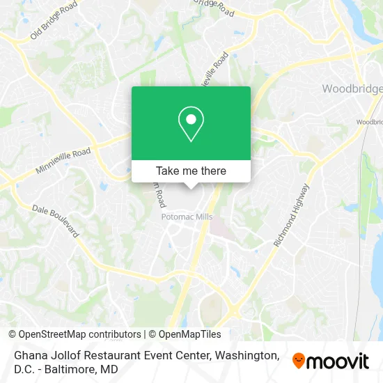 Ghana Jollof Restaurant Event Center map