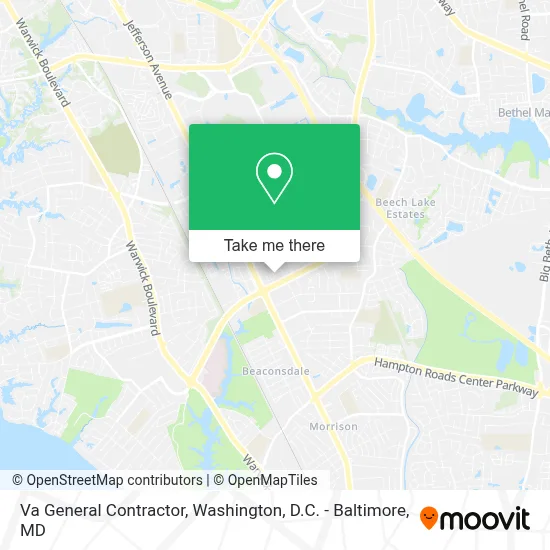 Va General Contractor map