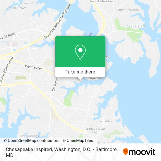 Chesapeake Inspired map
